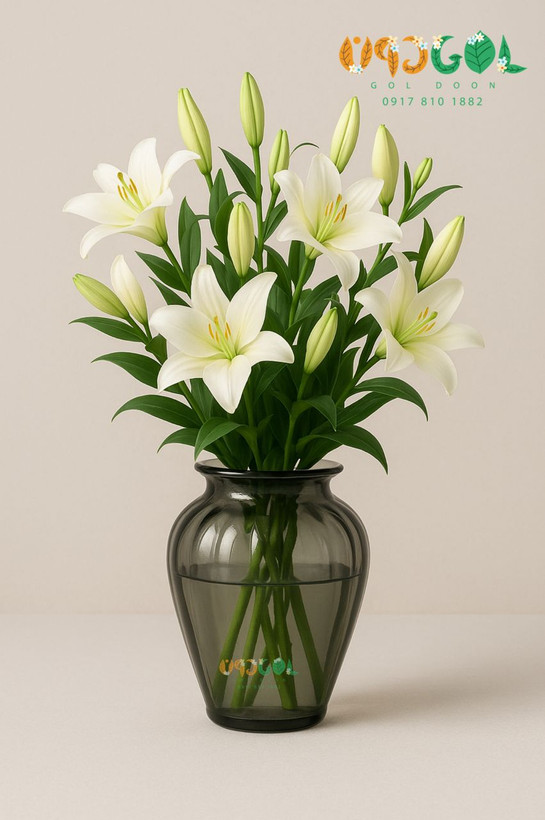 گلدان شیشه ای دفرمه دست ساز