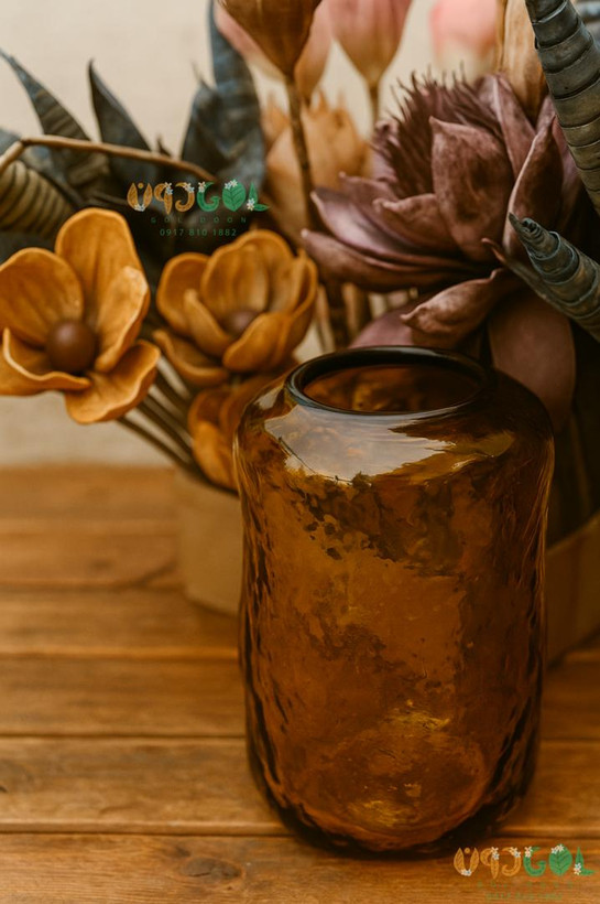 گلدان دفرمه سنگی سایز متوسط