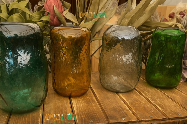 گلدان دفرمه سنگی سایز متوسط