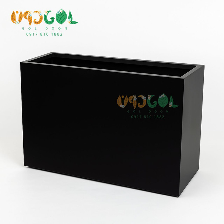گلدان مستطیلی فایبرگلاس (felower box) مدل سانسوریا کوچگ