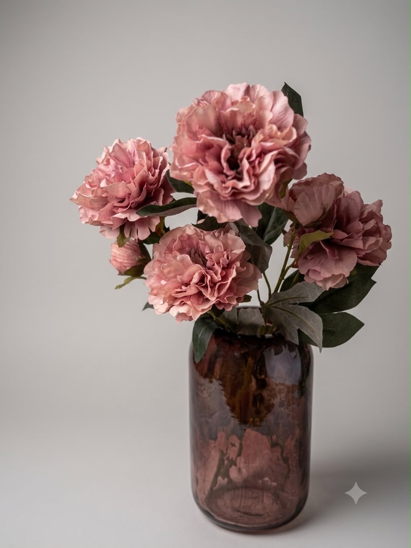 گلدان شیشه ای دفرمه دست ساز مدل کپسولی