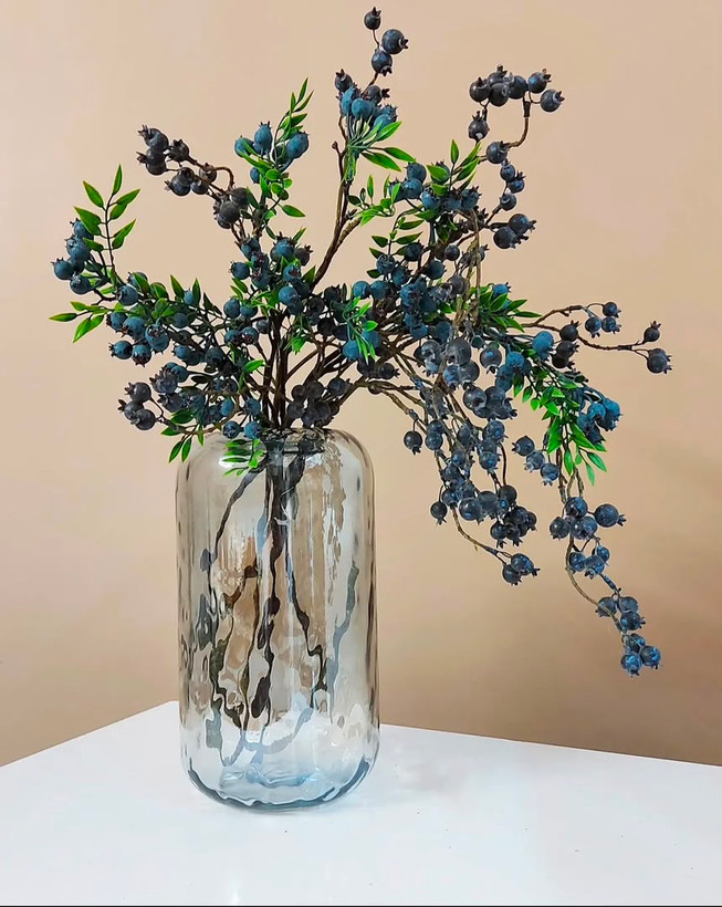 گلدان شیشه ای دفرمه دست ساز مدل کپسولی