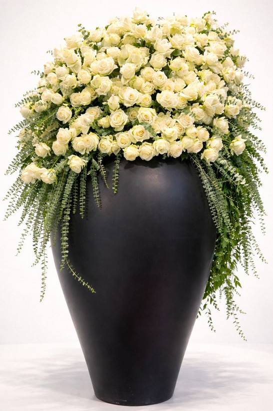 گلدان خمره ای فایبرگلاس بزرگ