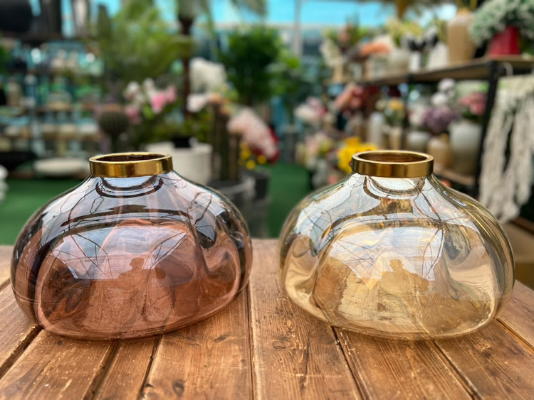 گلدان شیشه ای رومیزی کد 38 کوچک